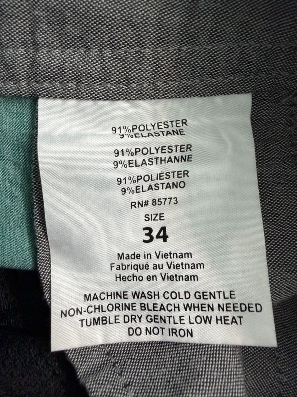 O'Neill Teal Men's Flat Front Hybrid Shorts - Picture 7 of 7
